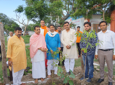 Harit Bharat tree-planting seva at Haridwar, organised by the Divya Prem Sewa Mission