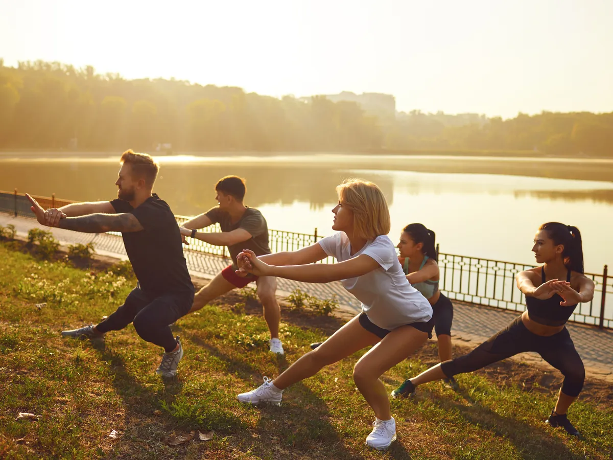 Personalised exercise training session during the Ayurvedic Weight Management Haridwar programme